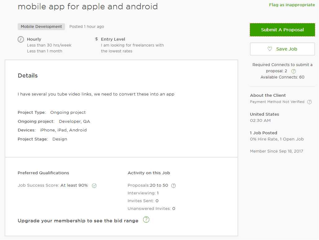 upwork cover sample for mobile app android app ios ios developer cover letter