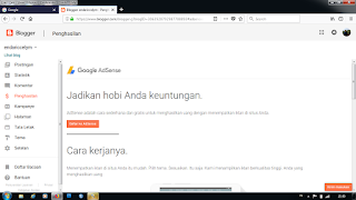 Google ads, tab menu