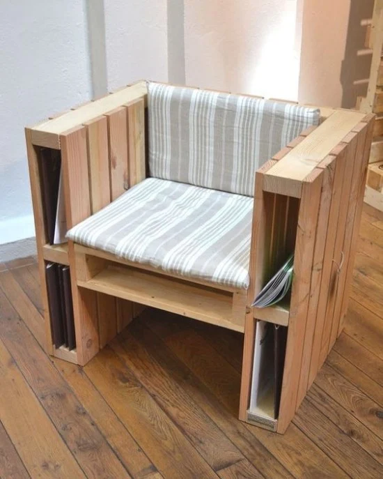 Desain kursi inspiratif dari palet bekas