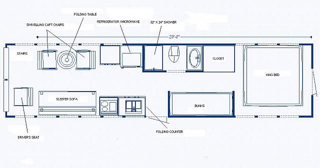 School Bus Rv Conversion Floor Plans ~ Garden Ideas
