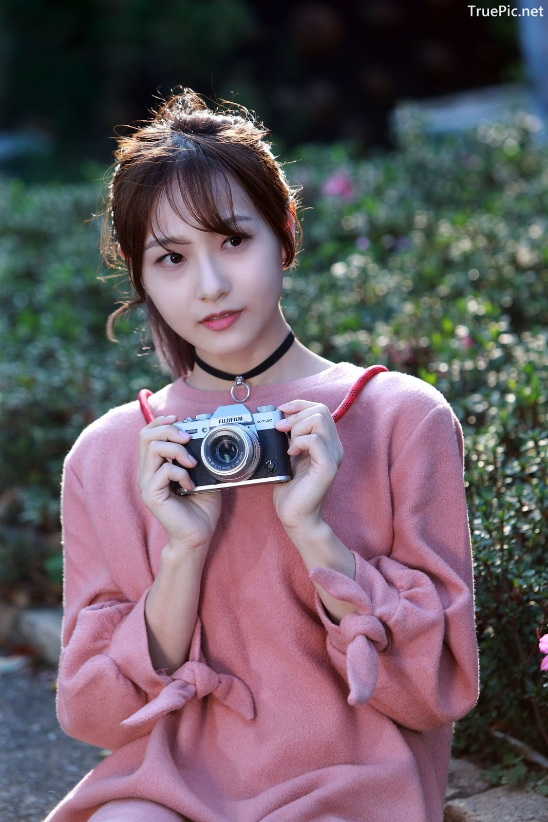 Image-Taiwanese-Model-郭思敏-Pure-And-Gorgeous-Girl-In-Pink-Sweater-Dress-TruePic.net- Picture-20