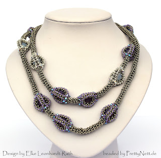 beaded necklace "Dragon" beaded by PrettyNett.de