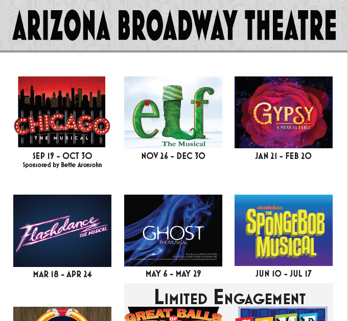 PHX Stages Arizona Broadway Theatre's 2021 / 2022 Season!