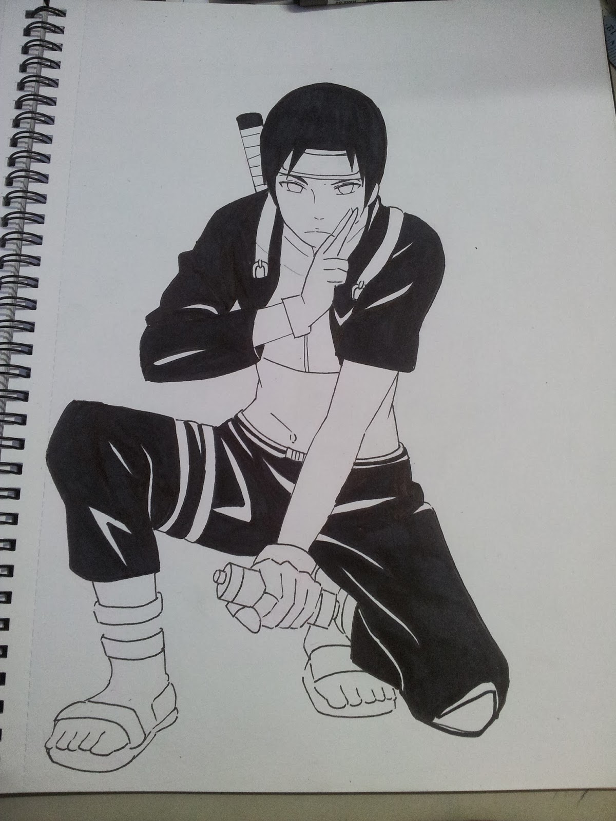 My Pace: Sai from Naruto fan art