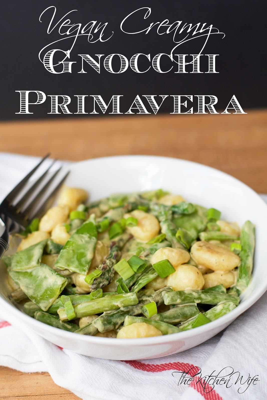 Vegan Creamy Gnocchi Primavera Recipe The Kitchen Wife