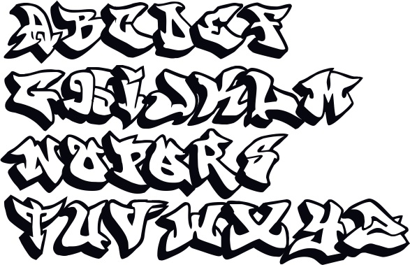 Graffiti Schrift Abc Graffiti Buchstaben A Z Graffiti Schrift Und Bilder