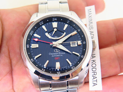 Maximuswatches Jual Beli Jam Tangan Second-Baru Original-Koleksi Jam  Maximus-www.maximuswatches.com: ORIENT STAR GMT BLUE VERTICAL DIAL - POWER  RESERVE - AUTOMATIC (SOLD)