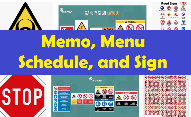 Masterpiece Memo, Menu, Schedule, and Sign Dalam Bahasa Masterpiece Memo, Menu, Schedule, and Sign Dalam Bahasa