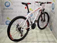 Sepeda Gunung Remaja Pacific Invert 21 Speed 24 Inci White Red