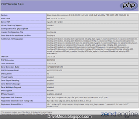 Por medio de esta pagina podemos verificar version de php y sus modulos