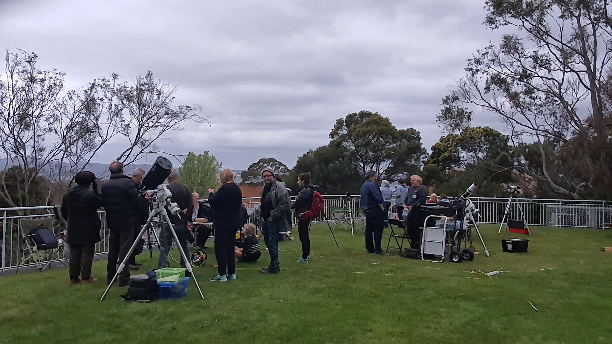 AstronomyTrails A.S.T. Lunar Eclipse Gathering Hobart Under the Clouds