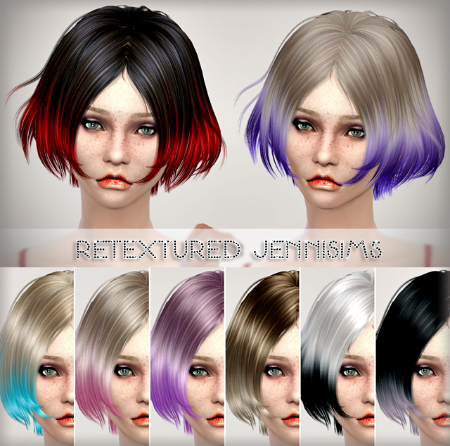 Downloads Sims 4 Newsea Vince Hair Retextured Jennisims