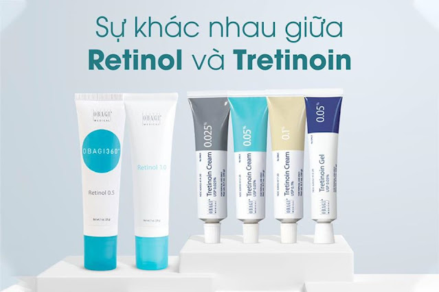 so sanh su khac nhau cua retinol va tretinoin