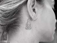 Buddha Tattoo On Hand Small