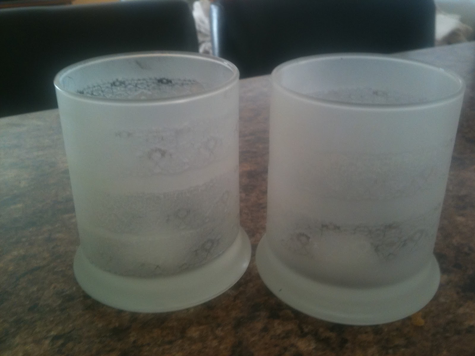 Creating the World I Live in... Frosted Glass Candle Holders!