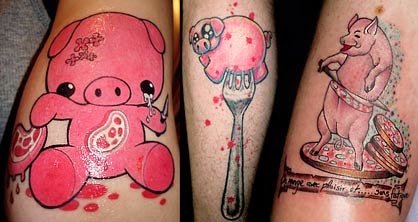 Tatuagens de animais engraçadas
