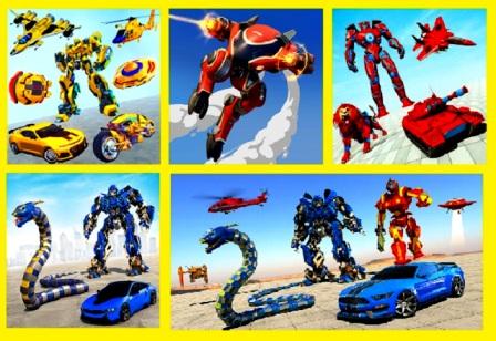 15+ रोबोट वाला गेम फ्री डाउनलोड | रोबोट हवाई कार युद्ध 