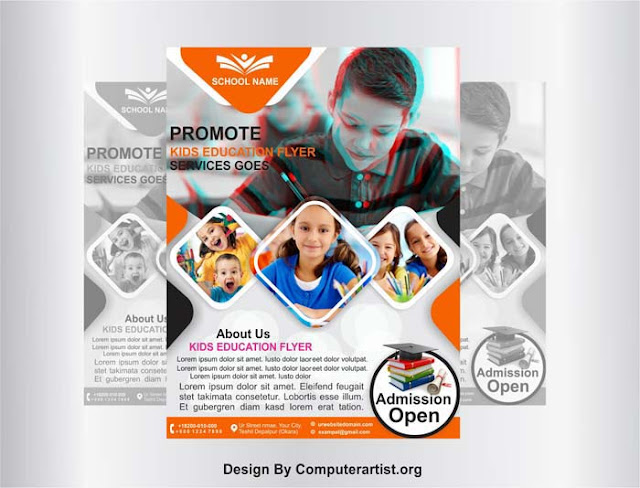 School Pamphlet Design, free Download PSD and Cdr File | School Brochure Design Templates