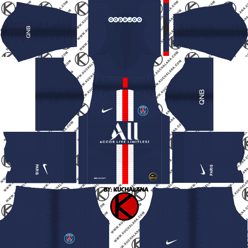 Paris Saint-Germain (PSG) 2019/2020 Kit - Dream League Soccer Kits
