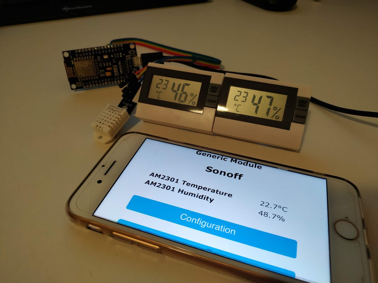 Srdan's blog Flashing NodeMCU with Tasmota and adding DHT22 sensor