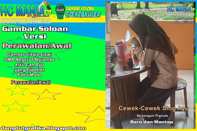 Gambar Soloan Spektakuler Versi Perawalan - Gambar Siswa-siswi SMA Negeri 1 Ngrambe Cover Pramuka 9.1 DG