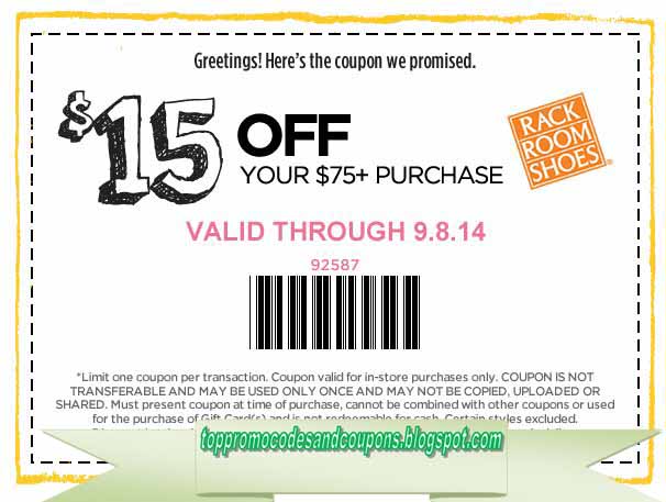Free Promo Codes And Coupons 2020 Rack Room Shoes Coupons