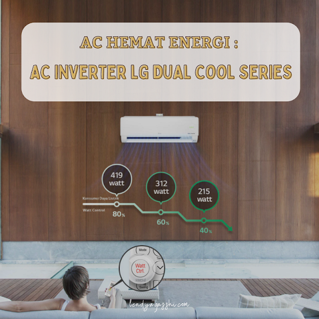 Rekomendasi AC hemat energi, AC Inverter LG Dual Cool