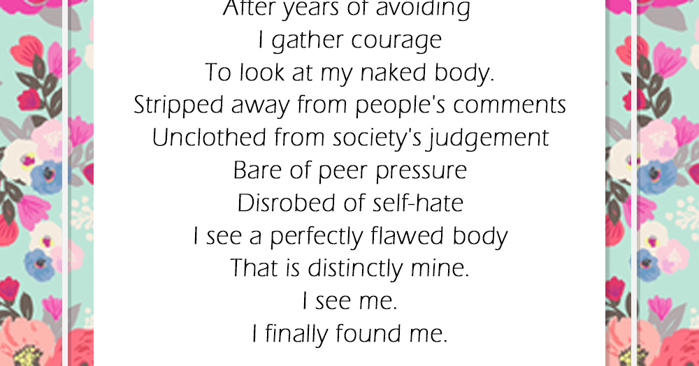 FINDING ME - Body Positive Poem