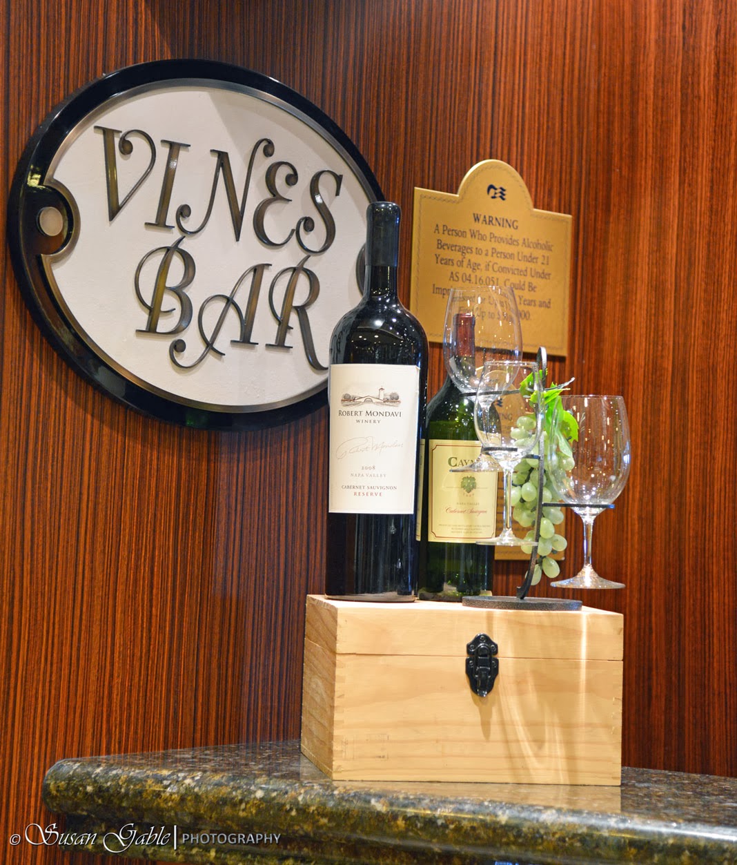 2BCruising Caribbean Princess Vines Wine Bar