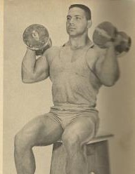 bill workout pearl arms big school old bodybuilding performing exercises reps recommended form keep again while using good