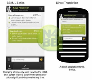 Leaked Pictures of BBM for Blackberry 10