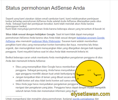 penolakan google adsense blog mas ely penolakan google adsense blog mas ely