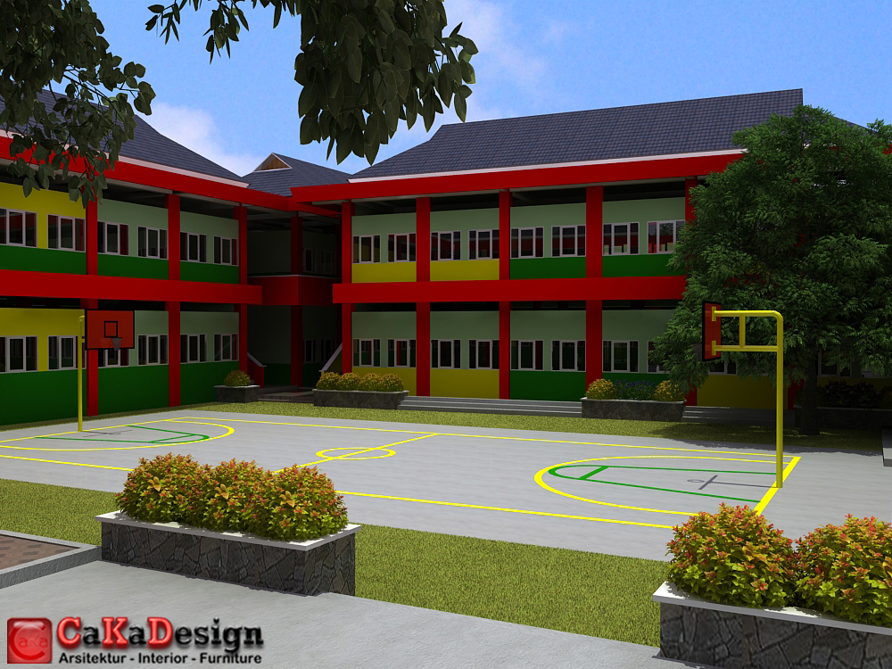 33 Gambar Gedung Sekolah Minimalis  Modern Model Desain 