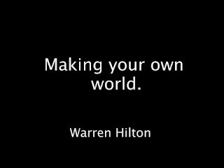 Making your own world.
