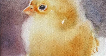 Watercolors by Maria Stezhko (Акварели Марии Стежко): Baby Chick