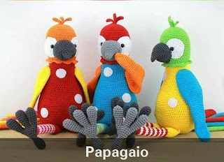 PATRON GRATIS LORO AMIGURUMI 50064 🦜