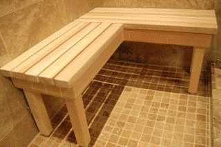 Shower bench