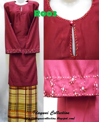 Maroon with Beads