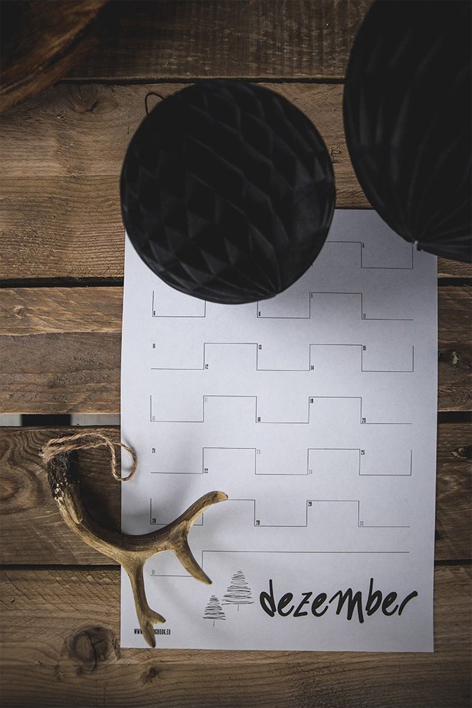 Villa Stoff | BLOG: DIY &bull; 17 kostenlose Kalender f&uuml;r 2017 zum selbst