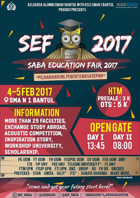 Hadiri Pameran Pendidikan di Bantul: Saba Education Fair 2017 www.guntara.com
