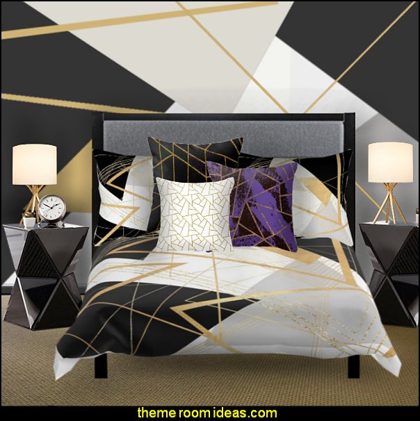 geometric bedding geometric bedroom  bedding - funky cool girls bedding - fashion bedding - girls bedding - teens bedding  - novelty bedding - duvet covers - comforter sets - lace bedding - floral bedding - solid color bedding - fuzzy furry bedding - ruffle bedding - novelty blankets - mermaid blankets - Pompom blanket - Chunky Knit Blankets
