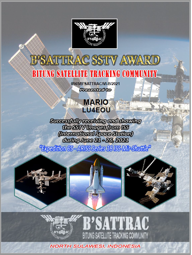 LU4EOU Satelites ISS SSTV