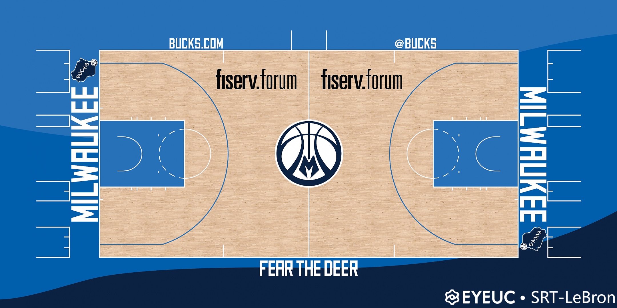 NBA2K21 Milwaukee Bucks 2021 City Court Concept by SRTLebron