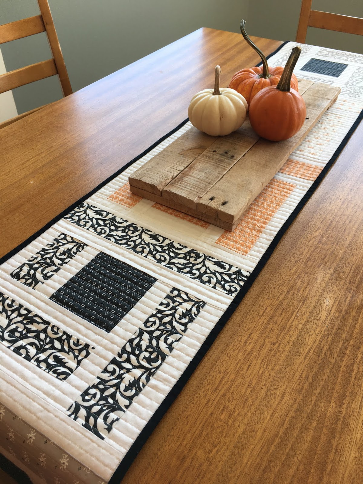 Fresh Dew Drops Log Cottage A Jelly Roll Table Runner