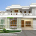 4 BHK decorative style flat roof 3500 sq-ft home