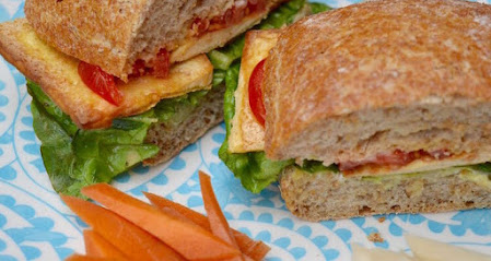 Tofu, Lettuce & Tomato Sandwiches Tofu, Lettuce & Tomato Sandwiches