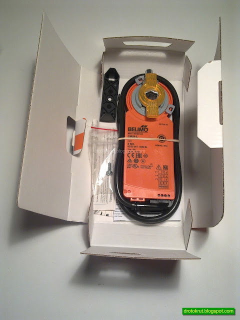 Электрический привод воздушной заслонки Belimo CM24-L в коробке