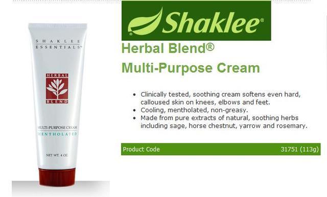 cream herbal shaklee