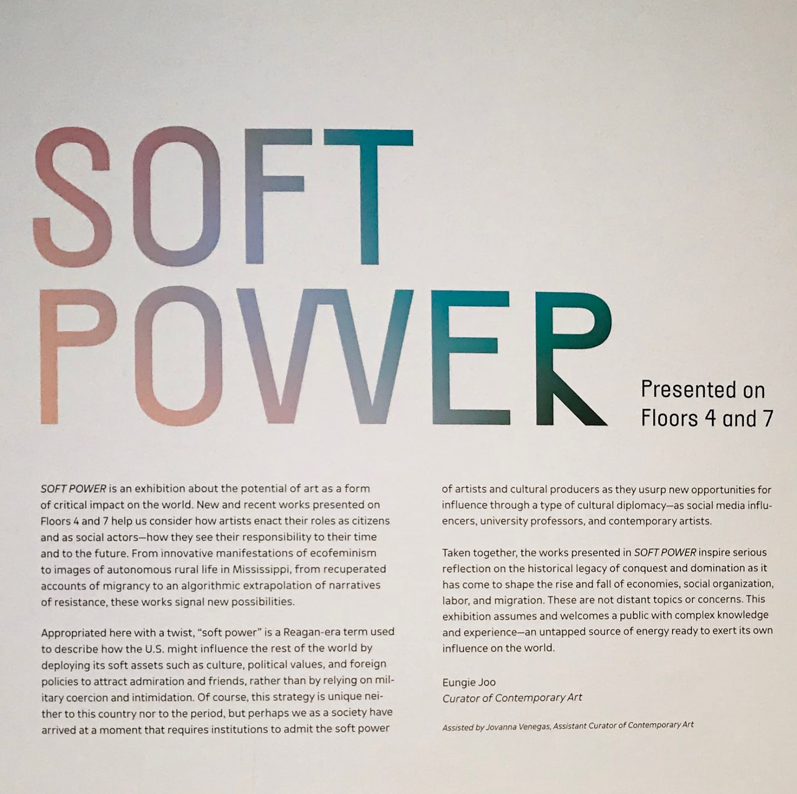 San Fransisco Museum of Modern Art Exhibit Review