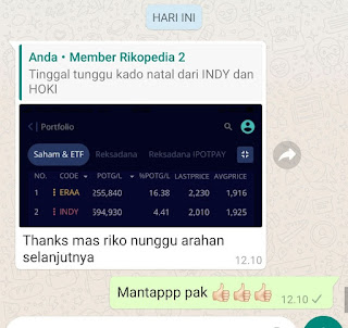 Portofolio Rikopedia dan testimoni member